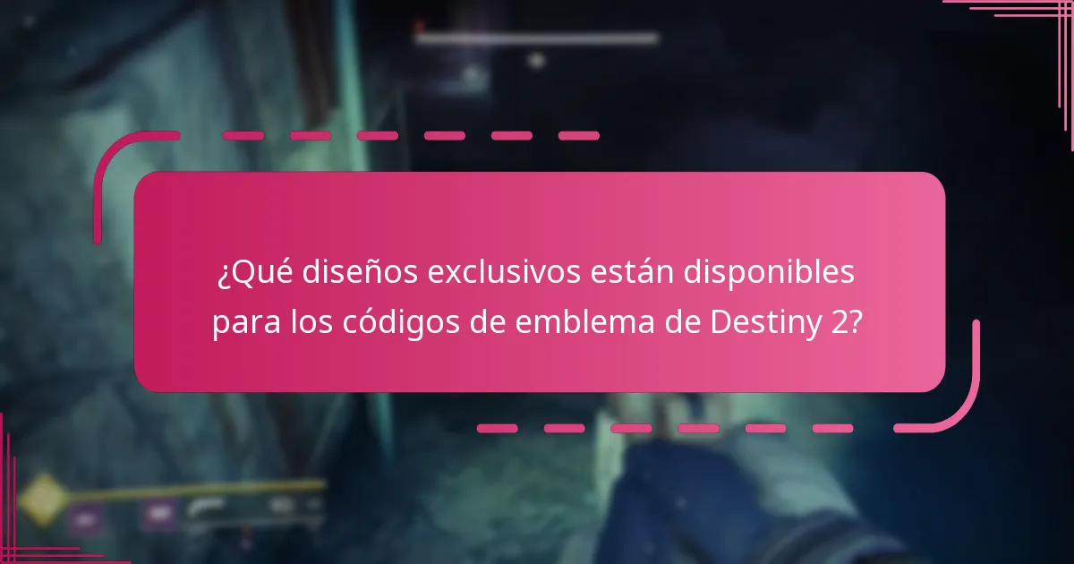 ¿Qué tan limitada es la disponibilidad de los códigos de emblema de Destiny 2?